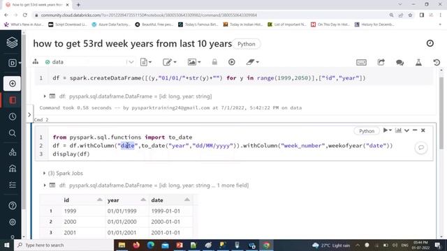 Pyspark Scenarios 12 : how to get 53 week number years in pyspark extract 53rd week number in spar смотреть онлайн