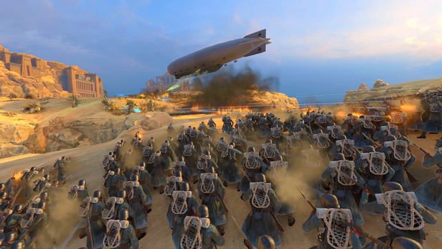 GERMAN IMPERIAL ARMY VS Tomb Kings - TW Millennium Mod |Total War WARHAMMER 3 | FIRESupport | 4K смотреть онлайн