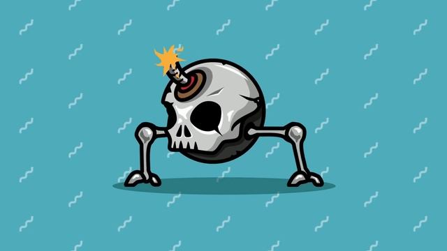 WALKING BOMB SKULL - FREE 2D GAME ASSET SPRITES смотреть онлайн
