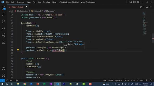 Code Black Jack in Java смотреть онлайн