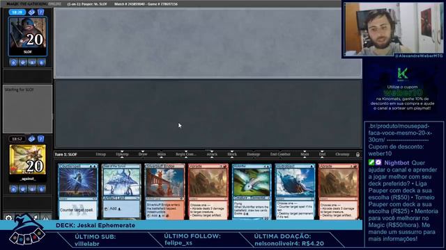 (TORNEIO PAUPER) Jeskai Ephemerate смотреть онлайн