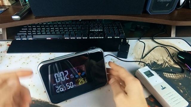 ЧАСЫ С ПРОЕКЦИЕЙ НА СТЕНУ БУДИЛЬНИК МЕТЕОСТАНЦИЯ с ALIEXPRESS | ASH смотреть онлайн