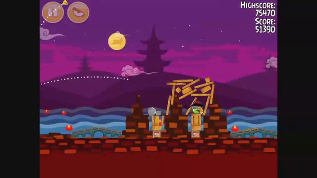 Angry Birds Seasons - Mooncake Festival Level 2-17 Walkthrough 3 Stars смотреть онлайн