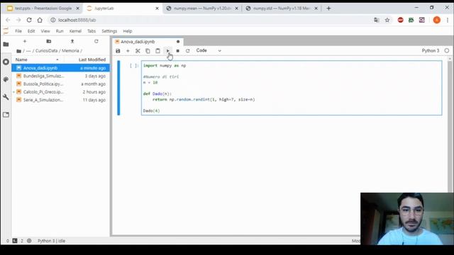 Analisi della Varianza (ANOVA) con Python #1 - Dado vs Dado Truccato: Media e Deviazione Standard смотреть онлайн