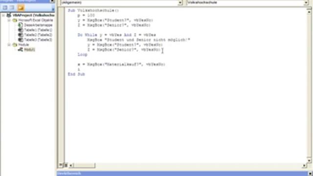 Excel VBA - Fehlermeldung und Msgbox - Übung #2 смотреть онлайн