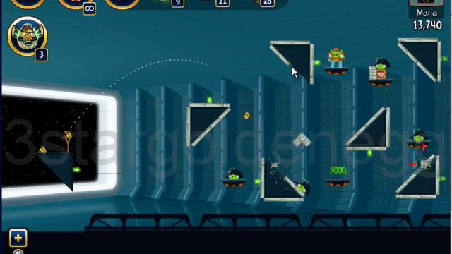 Angry Birds Star Wars Death Star Level 11 to 20 Falcon Highscore Walkthrough смотреть онлайн