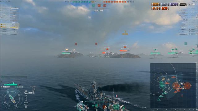 Henri IV highest damage on EU || World of Warships смотреть онлайн