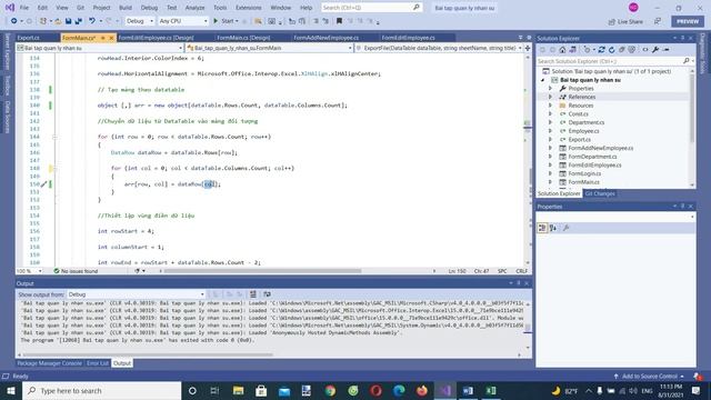 Lập trình phần mềm quản lý nhân sự C# Winform - Bài 6: Xuất danh sách Excel смотреть онлайн