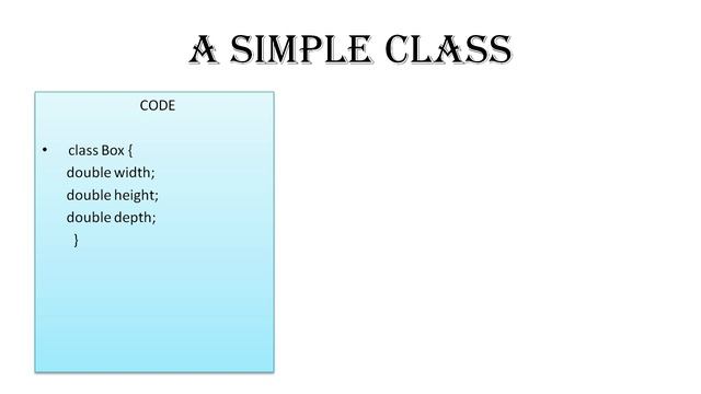 CLASS IN JAVA смотреть онлайн