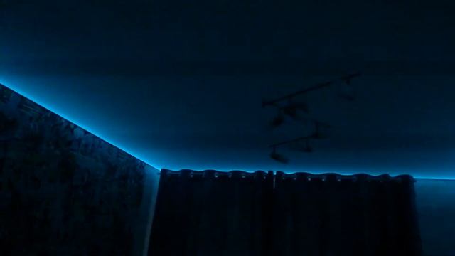 Тканевый натяжной потолок Descor и LED rgb подсветка. смотреть онлайн