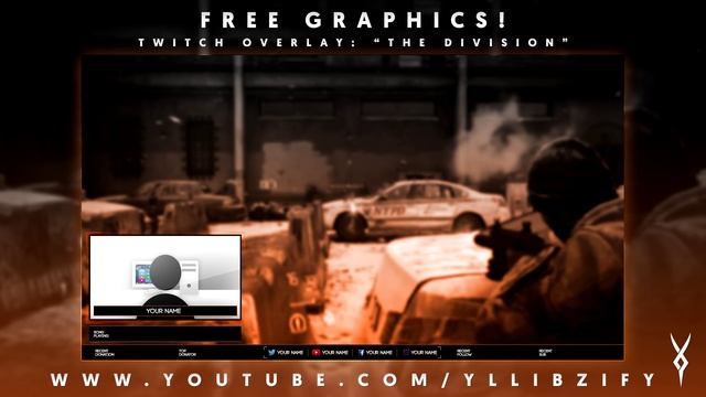 Free Graphics: Photoshop Twitch/Hitbox video overlay: "The Division" template #17 @YLLiBzify 2016 смотреть онлайн