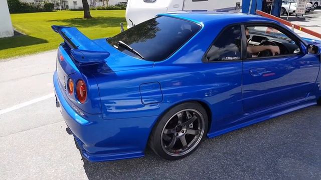 Nissan Skyline GT-R R34 - RB26 Nismo (exhaust sound, engine) Stryn ?? смотреть онлайн