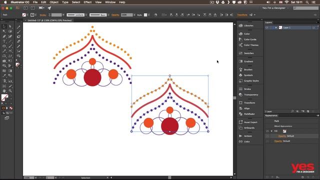 How to Use Pattern Brushes in Adobe Illustrator CC, Online Tutorial смотреть онлайн