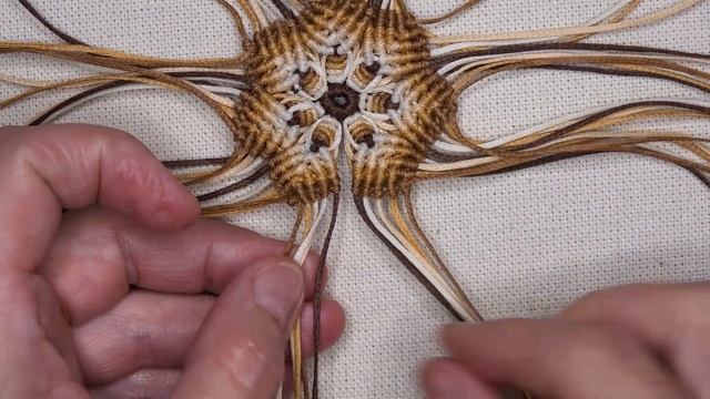 МАНДАЛА ЦВЕТОК МАКРАМЕ. MANDALA FLOWER MACRAME. смотреть онлайн