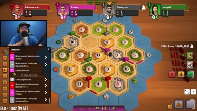 Catan Universe - NO BRICK OR SHEEP (Race to Grandmaster Part 26) смотреть онлайн