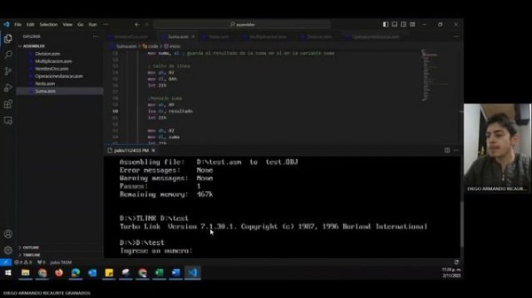 Visual Studio Code Assembler