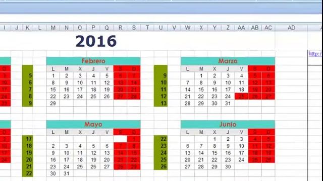 calendario excel 2016 gratis calendario excel 2016 con numero de semana смотреть онлайн