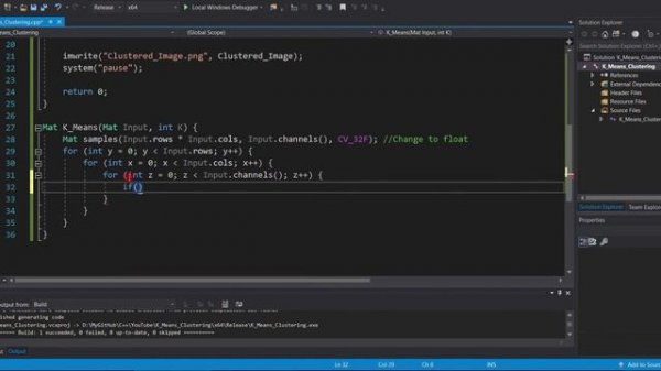 How to do K-Means Clustering on Images Using C++
