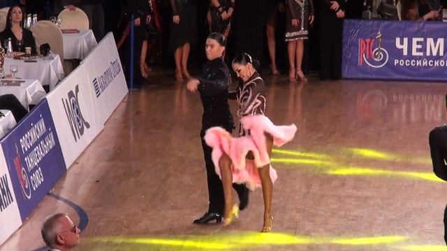 Лам-Вири Антон - Савинская Анастасия Чемпионат РТС Взрослые Латина 1/8 Джайв смотреть онлайн