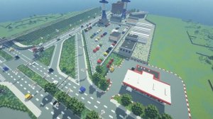 Строительство жд карты #7 || Russian map || Minecraft Timelapse