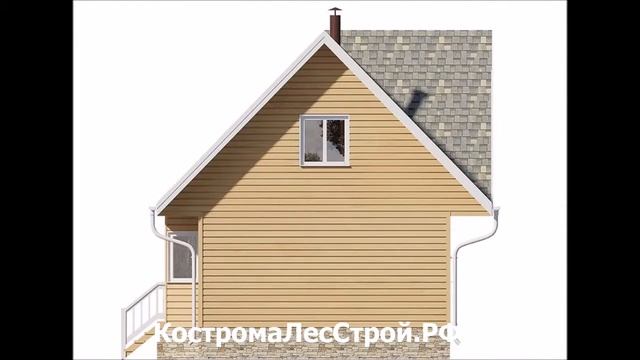 Брусовой дом Булат 7х9 S=92м2 смотреть онлайн