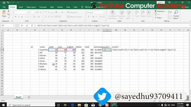 How to create student result card in Excel 2019 ? смотреть онлайн