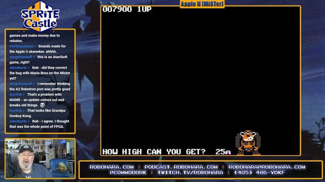 Donkey Kong (Apple II/MiSTer) | Sprite Castle Plays смотреть онлайн