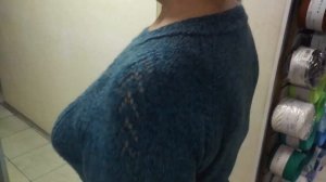 Платье спицами большого размера. Кратко.Очень кратко.