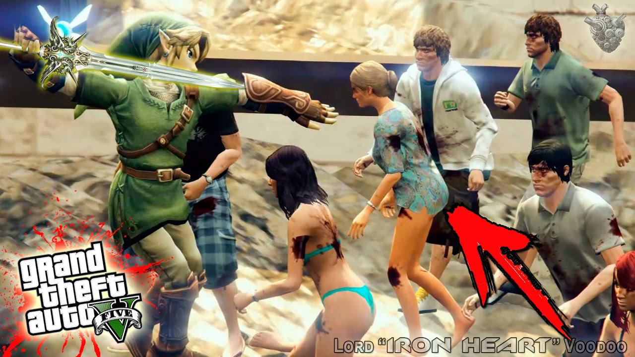 ГТА 5 МОДЫ! ЛЕГЕНДА NINTENDO ПРОТИВ ЗОМБИ! LEGEND OF ZELDA В GTAV! ОБЗОР МОДОВ GTA V! GTA 5 MODS смотреть онлайн