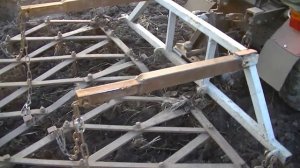 навесная сцепка из борон для минитрактора