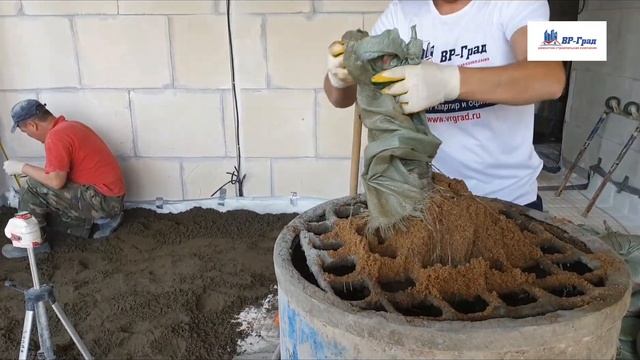 Монтаж полусухой стяжки пола от ВР-Град смотреть онлайн