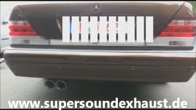 Mercedes W140 S500 Edelstahl Sportauspuff Sound von supersoundexhaust.de смотреть онлайн