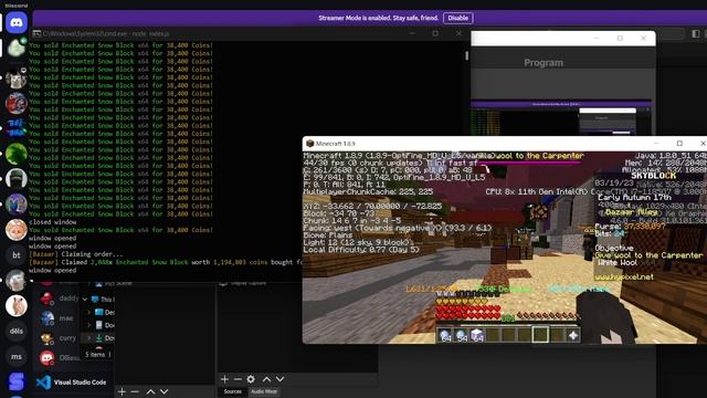 mineflayer hypixel bz to npc sell shi смотреть онлайн