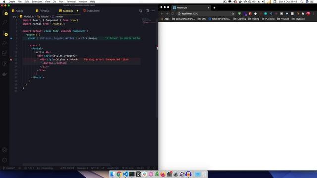 ⚛️ COMO CREAR un MODAL(popup) en REACT || Reactjs Portals смотреть онлайн