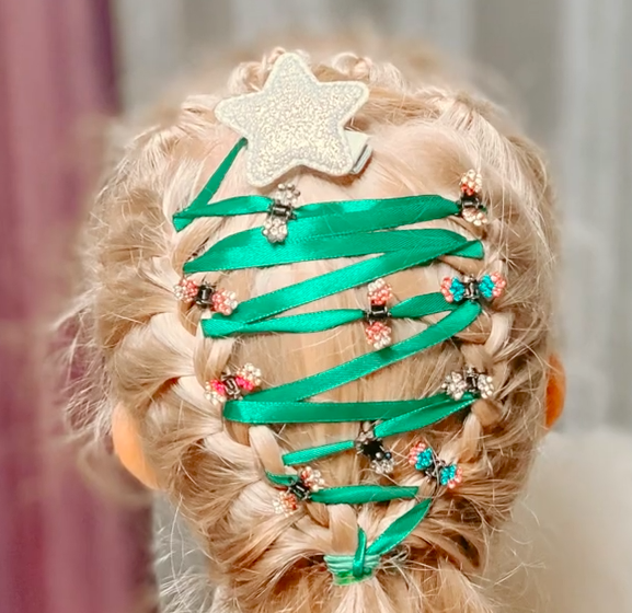 Детская прическа на Новый год смотреть онлайн