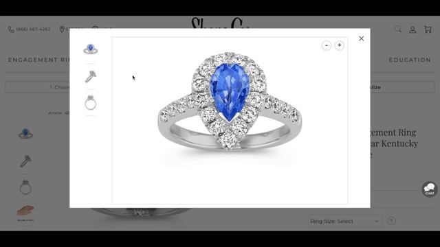Sapphire & Diamond Engagement Ring Customization at Shane Co | Under $5k смотреть онлайн