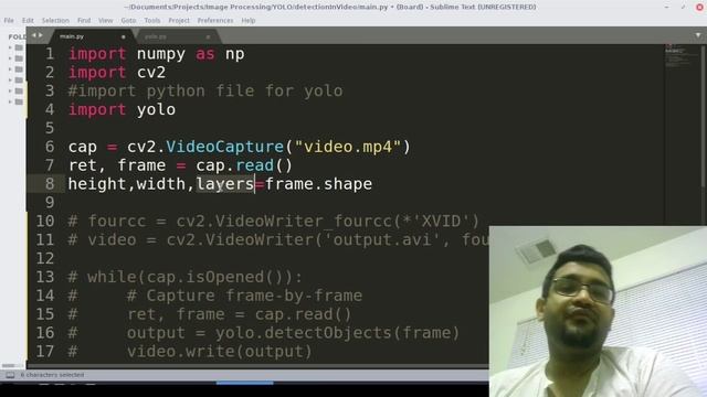 Object Detection in Videos Tutorial - using Python OpenCV and YOLO смотреть онлайн