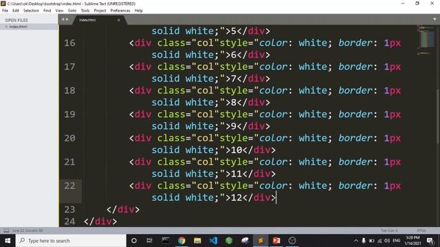 Lec-4 Grid System Row/Col Part 1 Bootstrap / Bootstrap 4 tutorials for beginners in Urdu 2021 смотреть онлайн