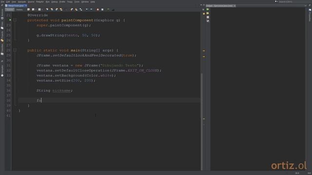 Java - Ejercicio 180: Usar la Clase Graphics para Dibujar Texto en un Objeto JPanel смотреть онлайн