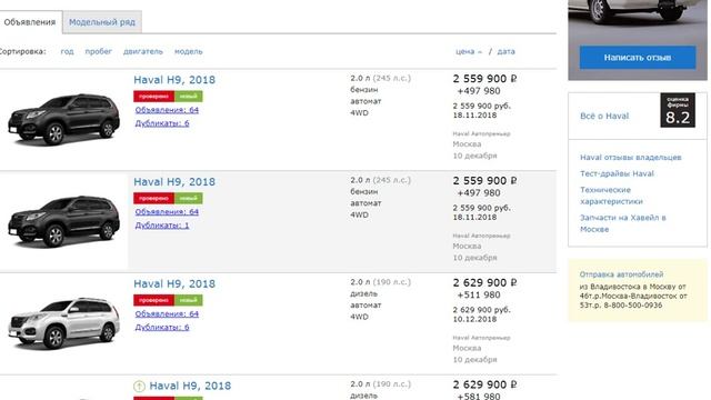 Faw, Haval, Foton цены на новые автомобили, декабрь 2018 смотреть онлайн