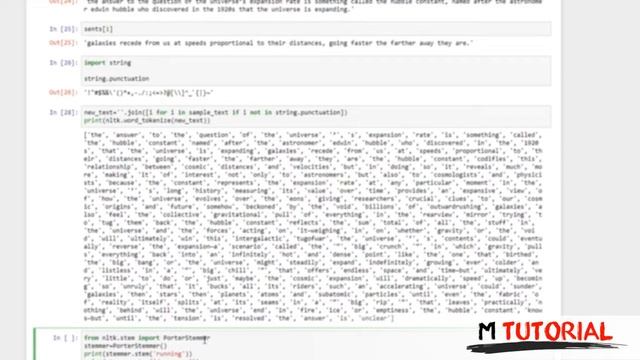 Tutorial Python from zero to hero #07 Stemming and Lemmatization # M Tutorial смотреть онлайн