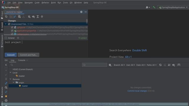 #1.10 Tạo GitHub Repository cho dự án SpringShop-BE trong IntelliJ, backend смотреть онлайн