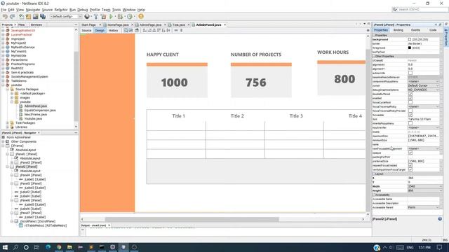 JAVA-How to design a simple dashboard UI using Swing and Java -Netbeans ||Unique Developer || 2021 смотреть онлайн