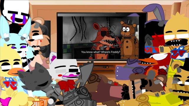 FNaF 2 react to 5 am at Freddy's смотреть онлайн