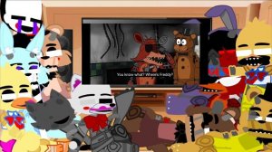 FNaF 2 react to 5 am at Freddy's