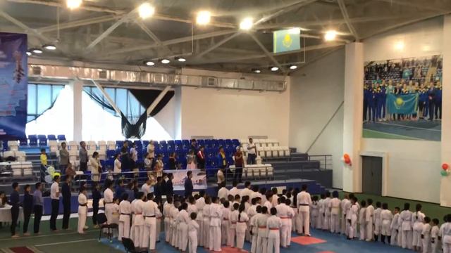 Гимн Республики Казахстан. Открытие соревнований 03.06.18 г. смотреть онлайн