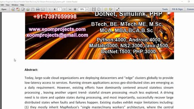 Adaptive Fragment Based Parallel State Recovery for Stream Processing Systems смотреть онлайн