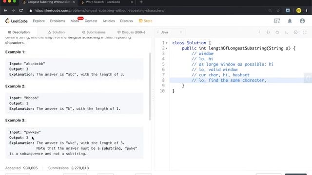 LeetCode 3. Longest Substring Without Repeating Characters Explanation and Solution смотреть онлайн