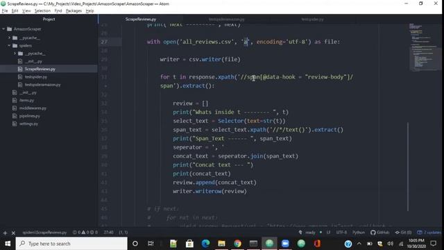 Python | Scrapy framework | Scrape product reviews from Amazon.in | Python Beginner level project!! смотреть онлайн