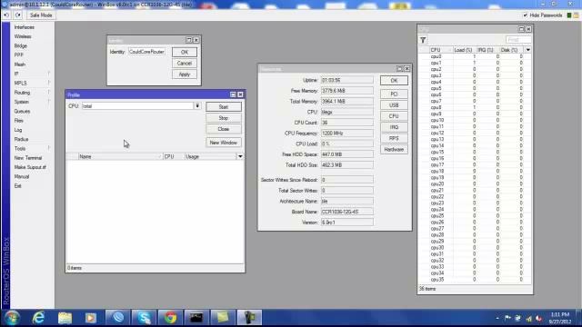 Mikrotik CCR View From Winbox